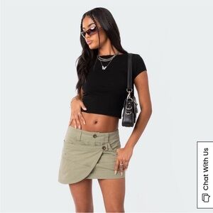 Edikted Backless Black Women's Top